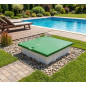 Leere GFK-Poolüberdachung für den Einbaupool (88 x 66 x 76 cm) | Kompatibel mit Ø 350-Filtern | Langlebig und einfach zu install