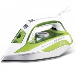 Professional steam iron 2200W, green ceramic coating
