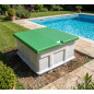Leere GFK-Poolüberdachung für den Einbaupool (88 x 66 x 76 cm) | Kompatibel mit Ø 350-Filtern | Langlebig und einfach zu install