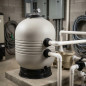 Filtro de sopro M-3000 | Diâmetro de 560 mm com válvula lateral | Vazão de 12.000 L/h | Pressão máxima de 2,5 bar Filtro de sopro M-3000 | Diâmetro de 560 mm com válvula lateral | Vazão de 12.000 L/h | Pressão máxima de 2,5 bar