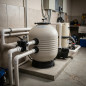 Filtro Soplado M-3000 | Diametro 480 mm con Valvula Lateral | Caudal 9000 L/H | Presion Maxima 2,5 Bar