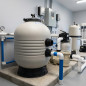 M-3000 Blasfilter | 430 mm Durchmesser mit Seitenventil | Durchflussrate 7000 l/h | Maximaler Druck 2,5 bar