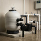 M-3000 Blasfilter | 430 mm Durchmesser mit Seitenventil | Durchflussrate 7000 l/h | Maximaler Druck 2,5 bar