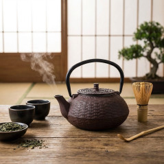 Lacor cast iron teapot - Brown - Capacity 0.8 Liters