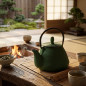 Théière en fonte verte Lacor | Conserve la chaleur plus longtemps | Capacité : 0,8 litre | Pour infusions et thés