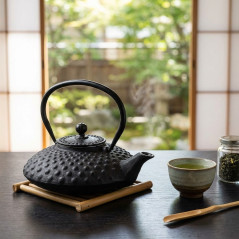 Lacor Black Cast Iron Teapot | Keeps Tea Warm Longer | 0.7 Liter Capacity | For Infusions or Tea