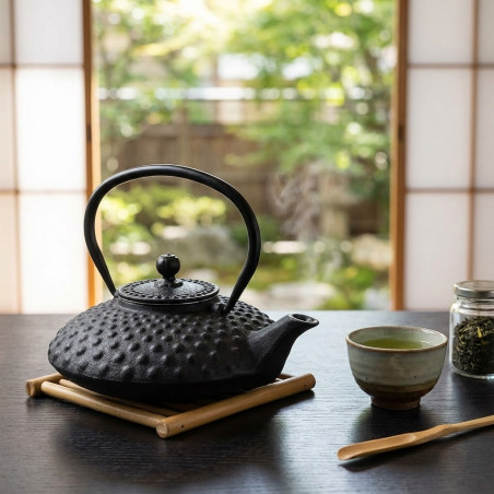 Lacor Black Cast Iron Teapot | Keeps Tea Warm Longer | 0.7 Liter Capacity | For Infusions or Tea