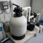 Filtro de sopro M-3000 | Diâmetro de 480 mm com válvula superior | Vazão de 9000 L/h | Pressão máxima de 2,5 bar