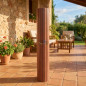 Canisse Synthétique PVC double 1 x 3 m avec Cannes Entières marron, Brise-Vue pour Jardins, Balcons et Clôtures