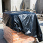 Toldo Protector Negro de Polietileno 2x10 Metros | Resistente al Sol y la Lluvia para Uso Exterior | Proteccion para Obras