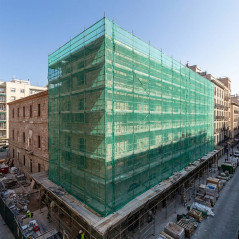 Maille de protection de façade Raschel 60 gr, 3 x 10 mètres, vert