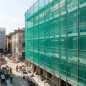 Rete di protezione per facciate Raschel 60 gr, 3 x 10 metri, colore verde