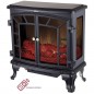 Chimenea electrica 1000W - 2000W con efecto llama, termostato y temporizador, 70x36x66 cm, negro Chimenea electrica 1000W - 2000W con efecto llama, termostato y temporizador, 70x36x66 cm, negro