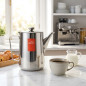 Klassische Kaffeemaschine aus Edelstahl. Lacor - Fassungsvermögen 1,5 Liter