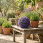 Purple Decorative Sphere 33cm complement your Interior or Exterior decoration. Natural Plant Appearance