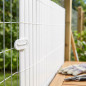 Kit di installazione per rete in PVC bianco | Confezione blister da 26 unità | Fissaggio rapido e sicuro per installazioni