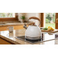 Lacor Whistling Kettle, Stainless Steel, Silver - 3 Liters