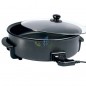 Paellera elétrica 1500W Ø42x7cm Teflon preto, resistente, ideal para paellas grandes e receitas tradicionais Paellera elétrica 1500W Ø42x7cm Teflon preto, resistente, ideal para paellas grandes e receitas tradicionais