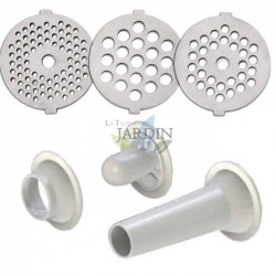 Moedor de carne elétrico 1200W motor de cobre, 3 placas de moagem, multifuncional para moer e rechear