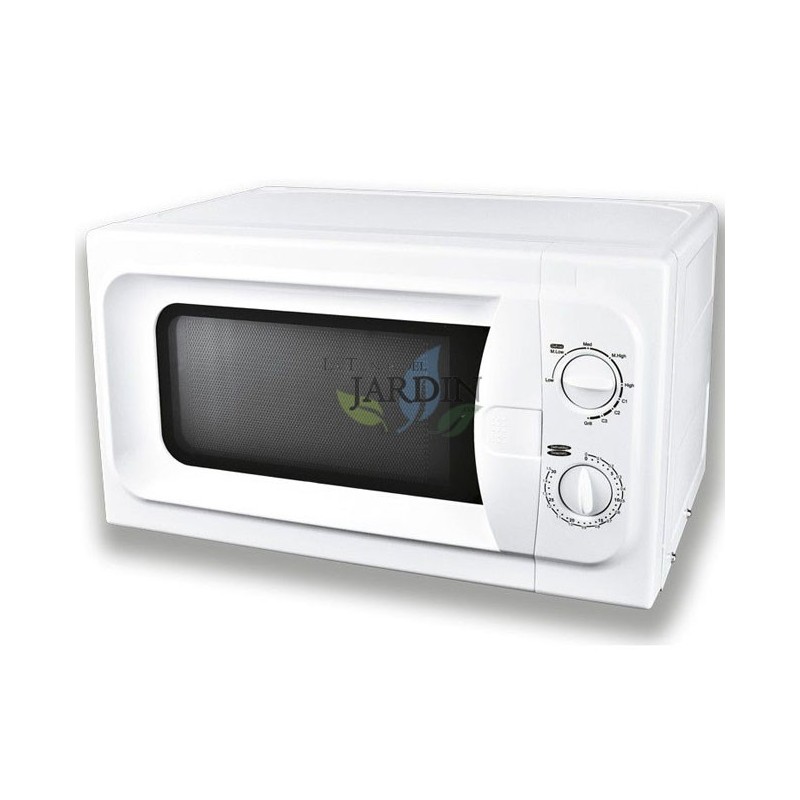 Micro-ondas com grill 20L 800W prato giratório, descongela, ideal para aquecer e grelhar alimentos Micro-ondas com grill 20L 800W prato giratório, descongela, ideal para aquecer e grelhar alimentos