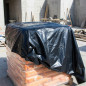 Bâche de protection en polyéthylène noir 4 x 10 mètres | Résistante au soleil et à la pluie pour une utilisation extérieure | Pr