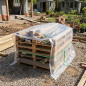 Transparent Polyethylene Protective Tarp 2x10 Meters | Sun and Rain Resistant for Outdoor Use | Construction Site Protection