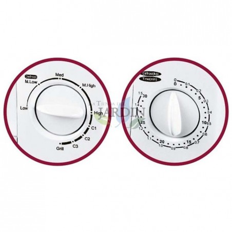 Micro-ondas Thulos 20L 800W com Grill | Micro-ondas de bancada com prato giratório | Micro-ondas compacto | Micro-ondas econômic