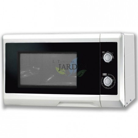 Four à Micro-Ondes Combiné avec Grill et Plateau Tournant en Verre, 20 L 700 W, Décongélation