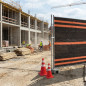 Malla Ocultación Obra 1,90x50 m | Negro/Naranja 90 gr | Delimita Zonas | Seguridad | Alta Resistencia | Uso Profesional