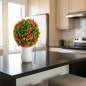 Ruby Decorative Sphere 38 cm | Indoor & Outdoor | Natural Plant Appearance | Elegant | Decorative Accessory | Durable