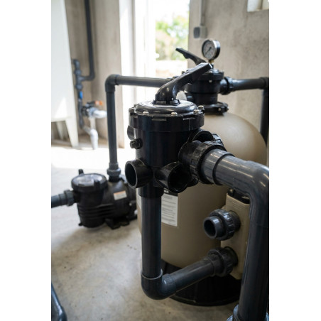 Válvula seletora lateral de 2" de nova geração | Com conexão para filtro | Acessório para purificador de piscina