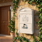 Buzon de Correos Exterior | Buzon de Aluminio Blanco con llaves | Buzon de Pared Residencial con Cerradura 36x26x11 cm