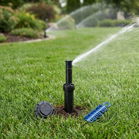 Aspersor 5004PCSAM Rain Bird con Válvula Antidrenaje | Alcance 4,6 a 10,7 m | Aspersor Turbina 3/4 ajustable 5000 Rain Bird