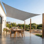 Toldo retangular impermeável de poliéster 3 x 4 m, cinza 165 gr/m2 UV para jardim