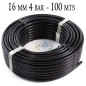 Agricultural Polyethylene Pipe 16mm 4 bar 100mt black without drippers Agricultural Polyethylene Pipe 16mm 4 bar 100mt black without drippers