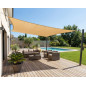 Marquise rectangulaire beige 4 x 6 mètres, 150 gr/m2 Marquise de jardin UV avec cordages