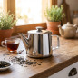 Tetera Inoxidable Lacor 1 L | Tetera de Acero Inox con Filtro Integrado | Hervidor para Te Infusiones Cocina