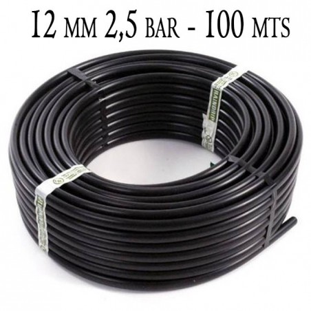 Tuberia Polietileno 12mm | Tuberia Agricola 12mm 2,5 bar 100 metros | Tuberia Riego 12mm | Manguera de riego 12 mm