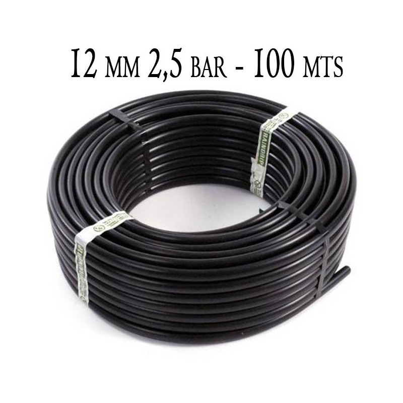 Agricultural Pipe 12mm 2.5 bar 100mt black
