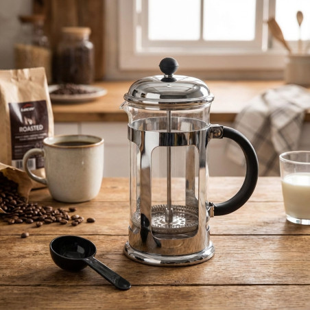 Cafeteira de vidro Lacor para 2 xícaras - Capacidade 0,35 L.