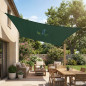 Toldo Impermeable Exterior Verde | Toldo Vela de Sombra Cuadrado 3,6x3,6 m | Toldos para Patio Exterior Jardin UV