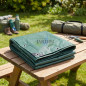 Toldo Reforzado Verde 6x10 m | 90 gr/m² | Ojales Metálicos | Impermeable y Resistente | Jardín, Camping y Protección Exterior