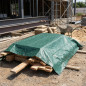 Toldo Reforzado Verde 5x8 m | 90 gr/m² | Ojales Metálicos | Impermeable y Resistente | Jardín, Camping y Protección Exterior