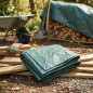 Reinforced green awning 3 x 4 meters 90 gr/m2 with eyelets
