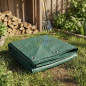 Toldo verde reforçado 2 x 3 metros 90 gr/m2 com ilhós