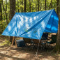 Tenda rinforzata blu 5 x 8 metri 90 gr/m2 con occhielli