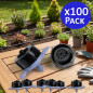 Lot de 100 Goutteur d'irrigation 16 litres/heure goutte à goutte, système d'arrosage Automatique, système micro drip