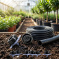Lot de 100 goutteurs détachables, débit de 4 litres/heure, jet turbulent, idéal pour une irrigation efficace des jardins et des Lot de 100 goutteurs détachables, débit de 4 litres/heure, jet turbulent, idéal pour une irrigation efficace des jardins et des