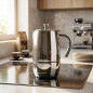 Cafetière Lacor Express Luxe en acier inoxydable - 6 tasses