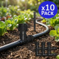 Set di 10 Gomito irrigazione a goccia 16mm x 1/2'' Set di 10 Gomito irrigazione a goccia 16mm x 1/2''